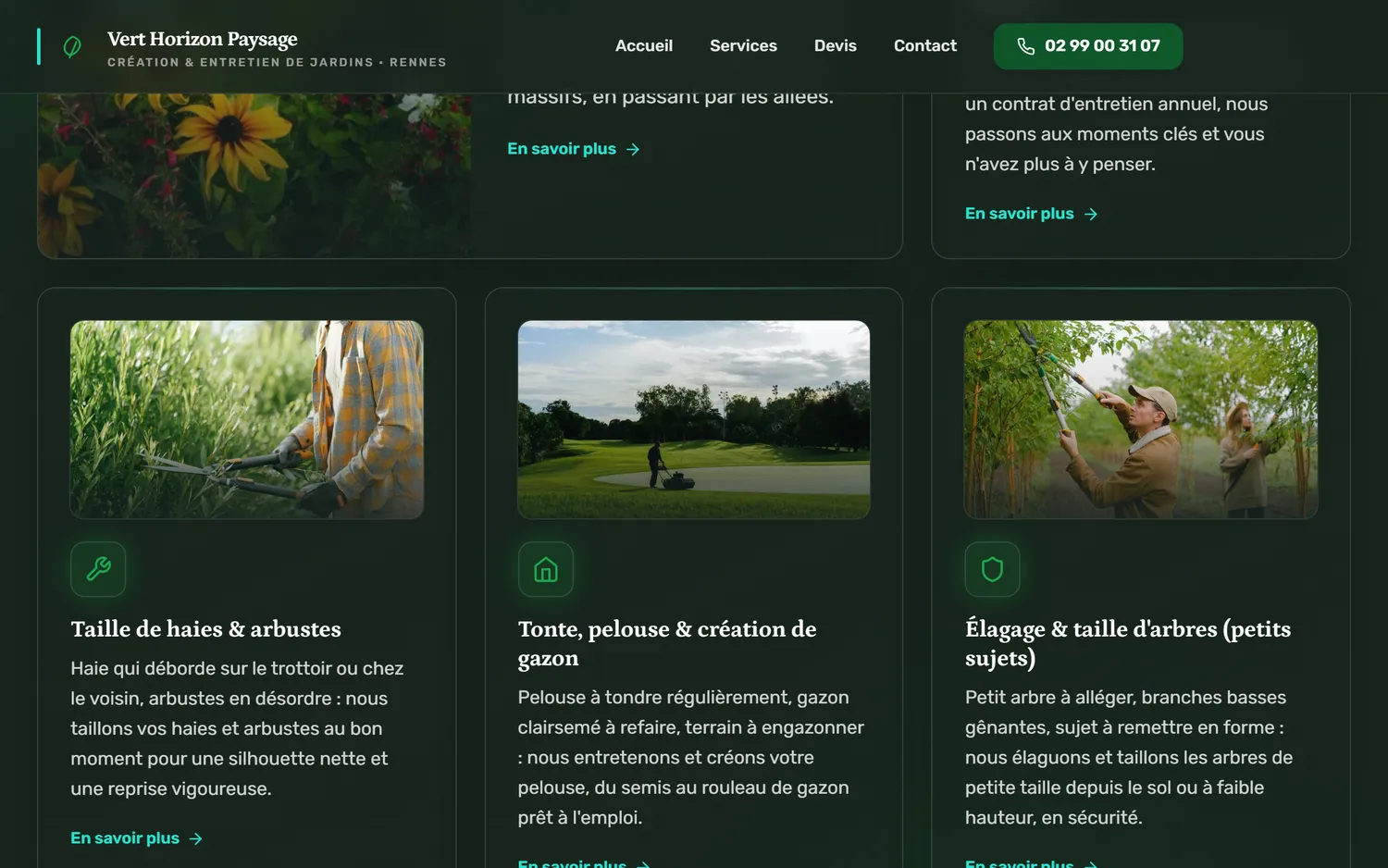 Vos services en détail