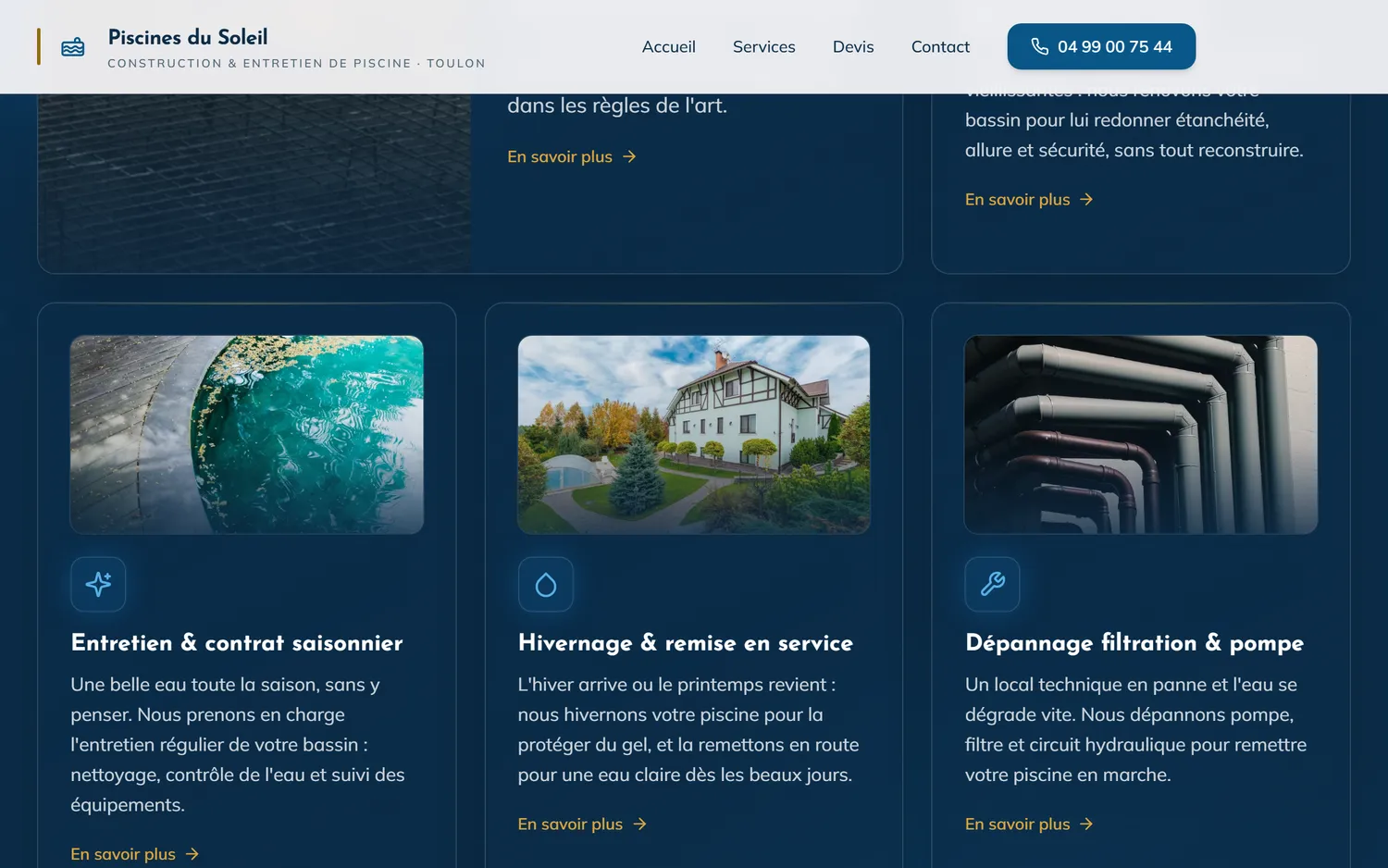Vos services en détail