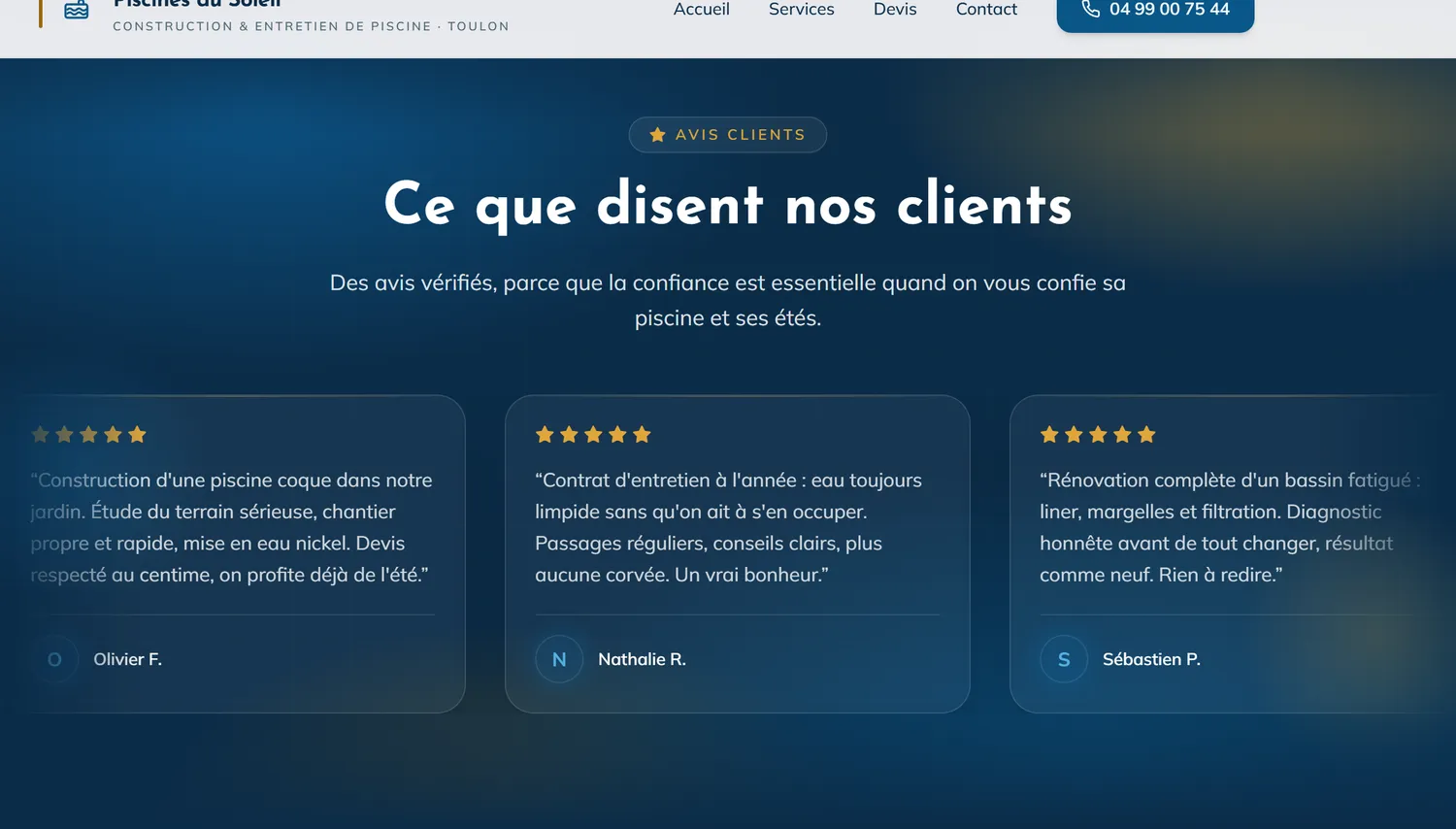 Vos avis Google en vitrine