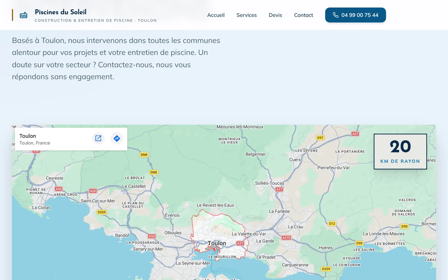 Zone d'intervention