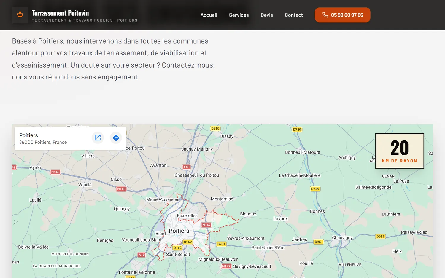 Zone d'intervention